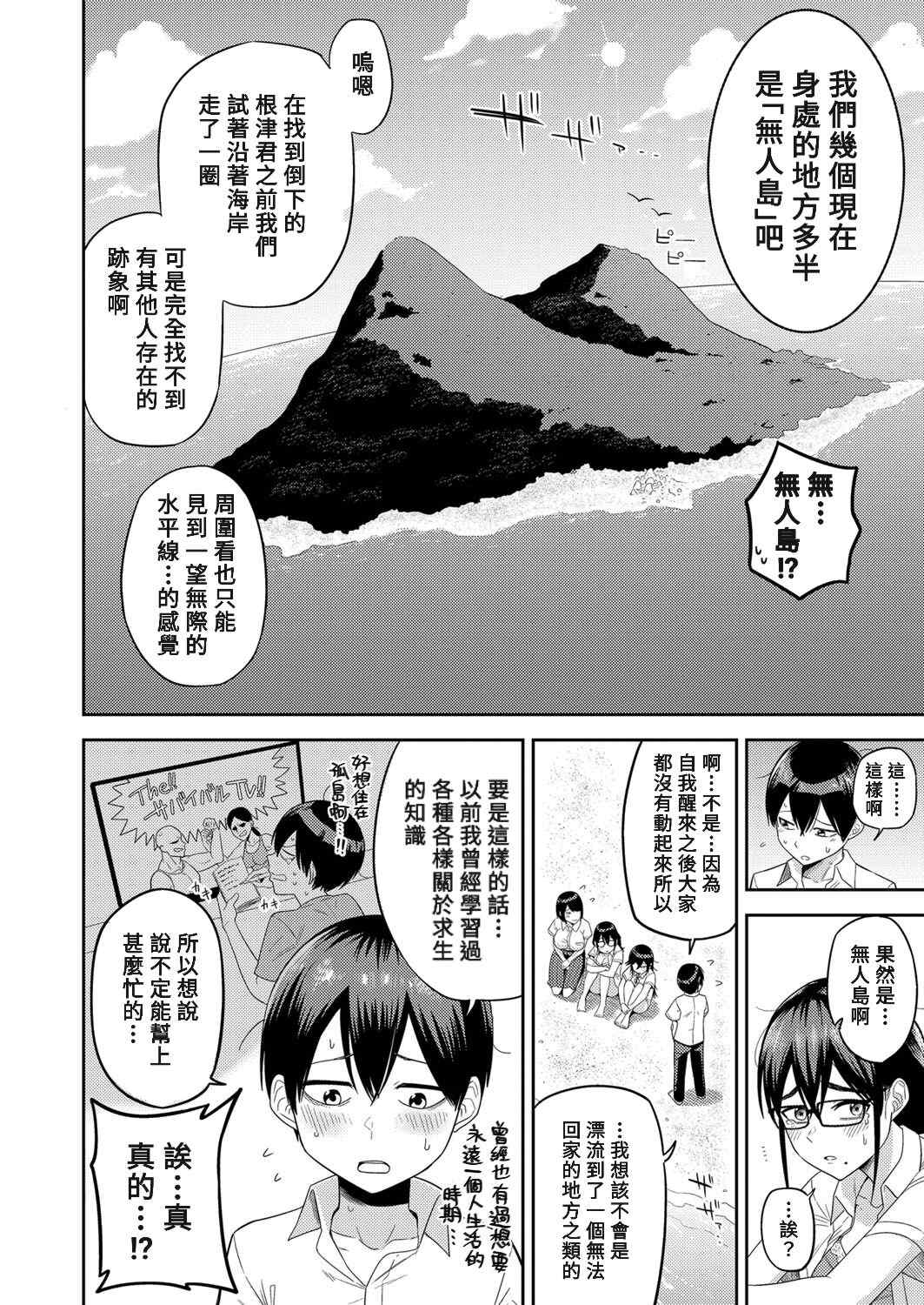 [まこしょ] 無人島で、SEXに興味津々なドスケベ陰キャ女子たちとハーレムライフ   FANZA特典